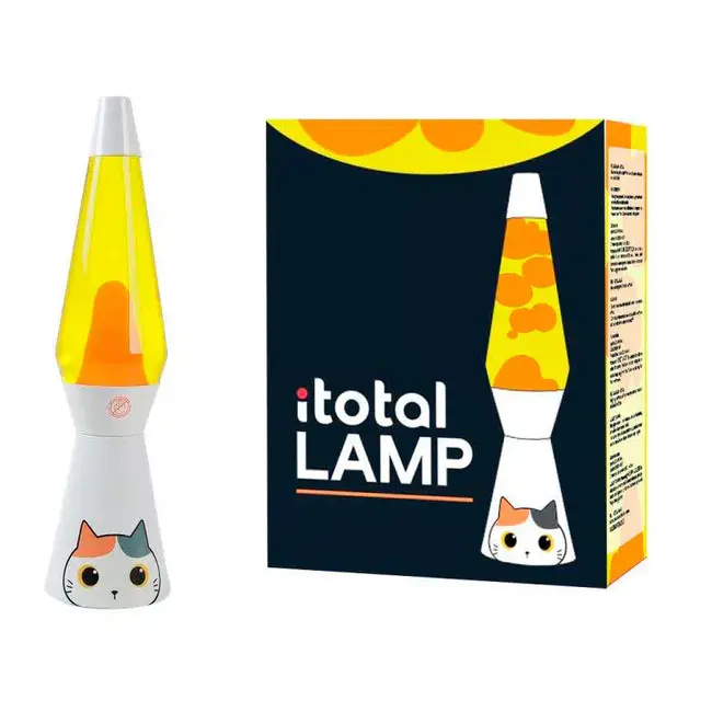 i-total Lampe à Lave Chat Orange