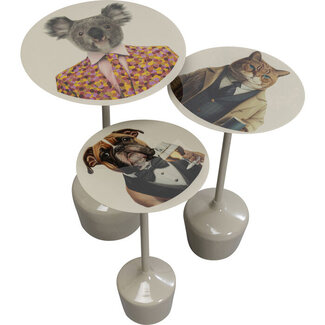 Kare Design Tables d'appoint Business Animals