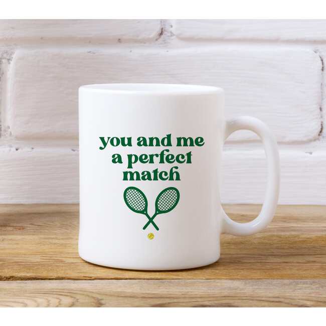 Urban Merch - Mug You And Me, A Perfect Match - tennis