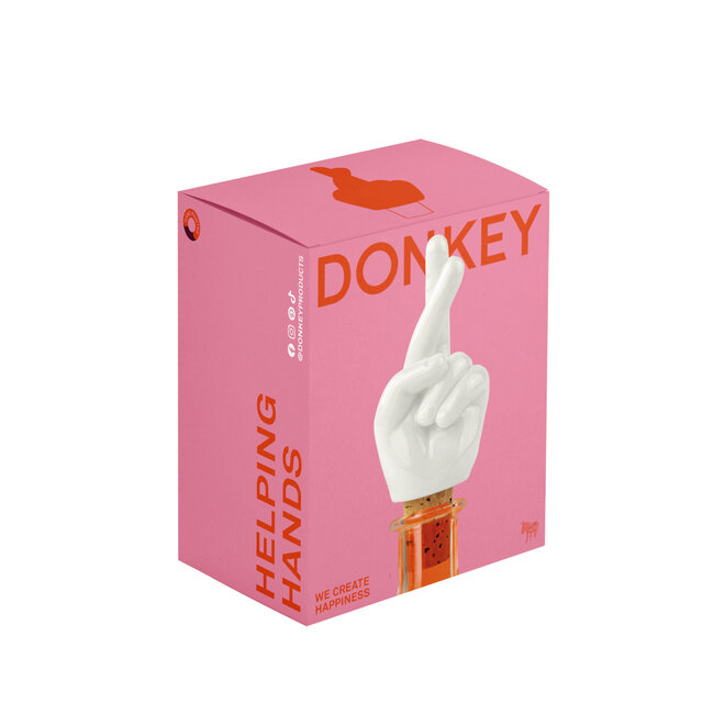 Donkey - Weinflaschenverschluss Gekreuzte Finger