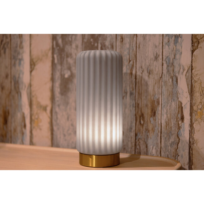 Atelier Pierre - Table lamp - Mood Light Dentelles 29 Blueberry - gold - rechargeable - dimmable