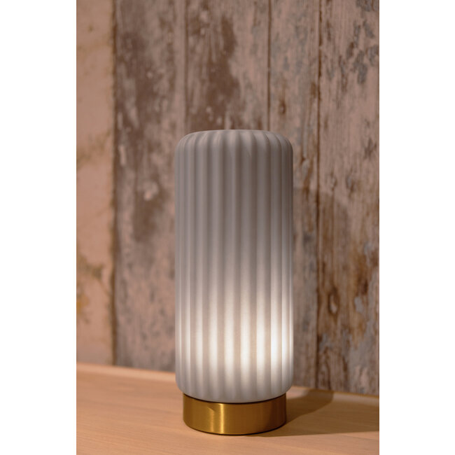 Atelier Pierre - Table lamp - Mood Light Dentelles 29 Blueberry - gold - rechargeable - dimmable