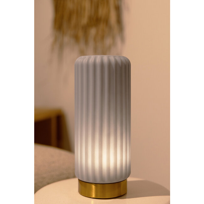 Atelier Pierre - Lampe de Table Dentelles 29 Blueberry - doré - rechargeable - dimmable