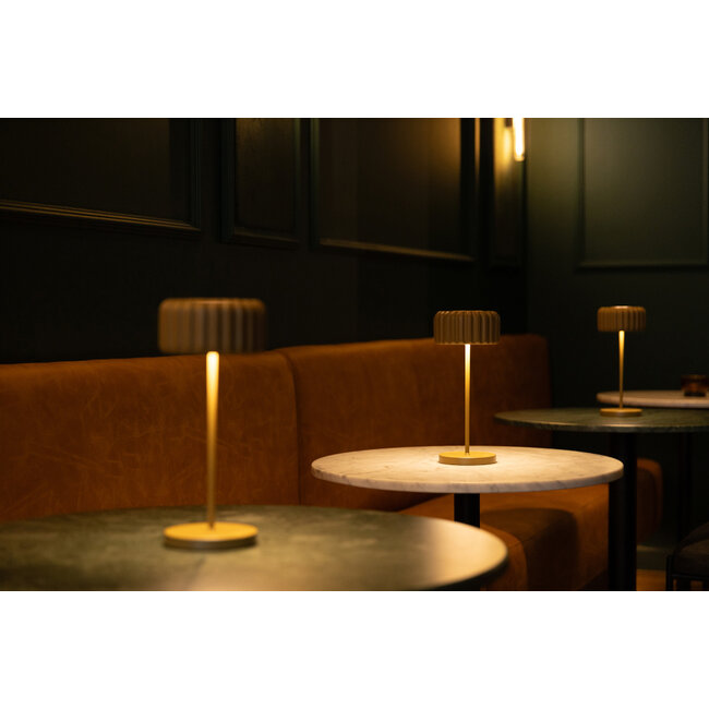 Atelier Pierre - Tischlampe Dentelles Bistro - Ton - Innen- und Außenbereich