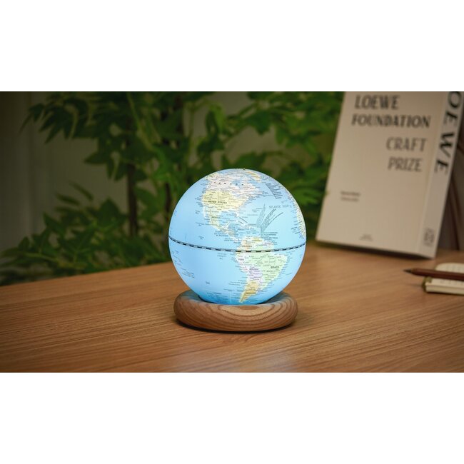 Gingko - AtlasGlobe Lamp - small - lichtblauw