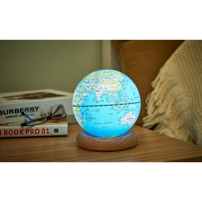 Gingko - AtlasGlobe Lamp - small - lichtblauw