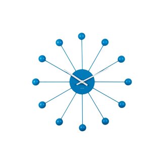Karlsson Wall Clock Funky Spider - bright blue