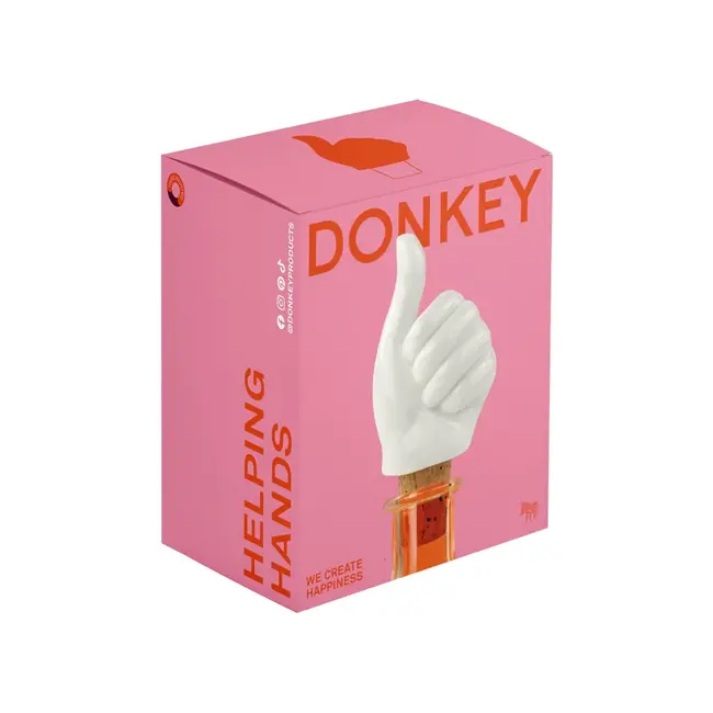 Donkey  - Wijn Flesstop Duim Omhoog