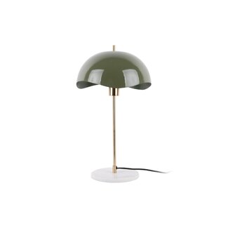 Leitmotiv Lampe de Table Waved Dome - vert jungle
