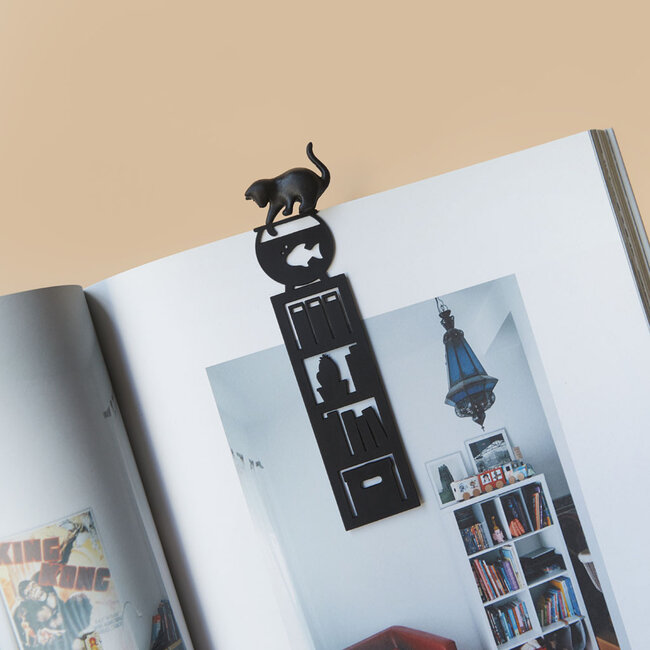 Balvi - Lesezeichen Fischfang Katze