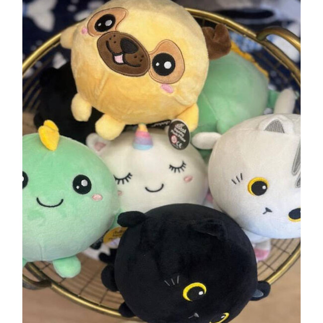 i-total - Cuddle and Squeeze Pillow White Cat