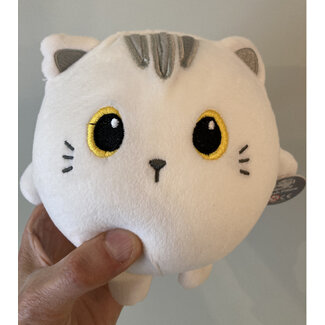 i-total Knuffel- en Knijpkussen Witte Kat