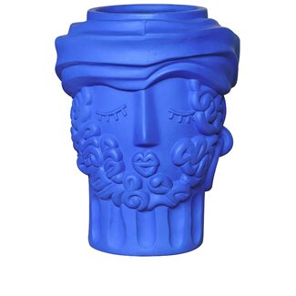 Seletti Vase Magna Graecia Terracotta Man - blue