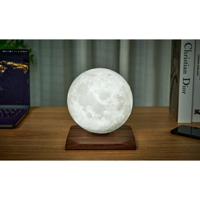 Gingko - Smart Luna Spin Lamp - Roterende Maanlamp - large - oplaadbaar