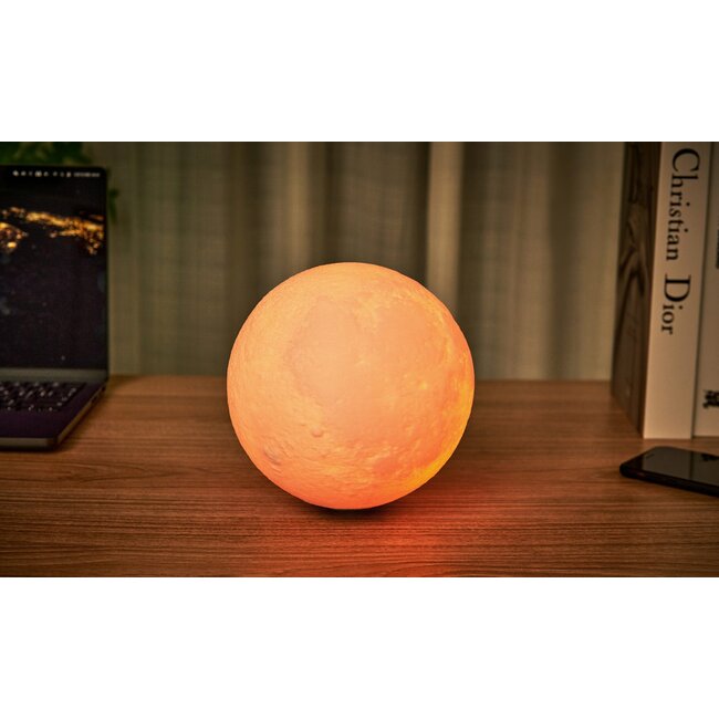 Gingko - Smart Luna Spin Lamp - Roterende Maanlamp - large - oplaadbaar