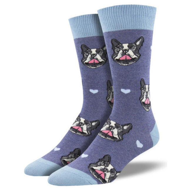 SockSmith - Chaussettes French Kiss - Chien Bouledogue Français - taille 40-46 (hommes)