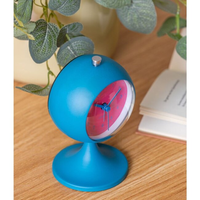 Karlsson - Alarm Clock Funky Retro - blue