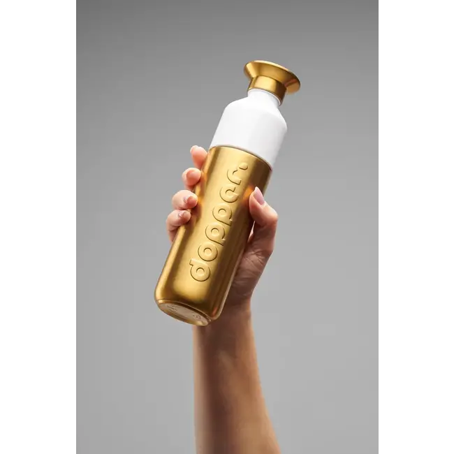 Waterfles Dopper Steel 490 ml - goud