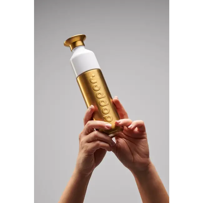 Wasserflasche Dopper Steel 490 ml - gold