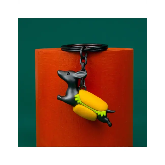 Metalmorphose - Keyring - Key Fob Hotdog Dachshund