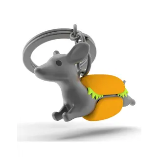 Metalmorphose Keyring Hotdog Dachshund