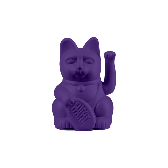 Donkey - Waving Lucky Cat Mini Maneki-Neko - violet