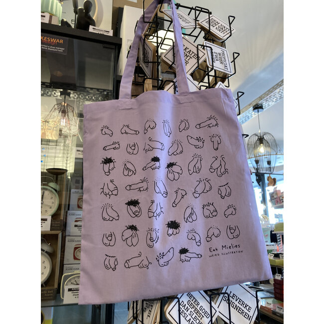 Eat Mielies - Sac Fourre-tout Hairy Willies - Bites Poilues - mauve
