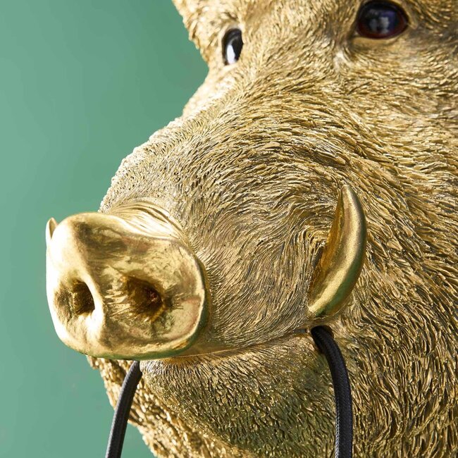 Werner Voß Werns - Wandleuchte - Tierleuchte Wildschwein Willy - Gold