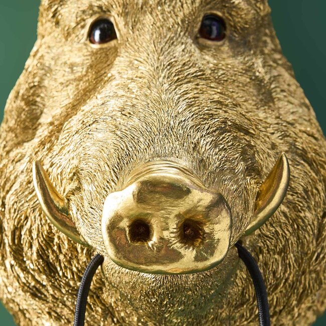 Werner Voß Werns - Lampe Murale - Lampe Animale - Sanglier Willy - doré