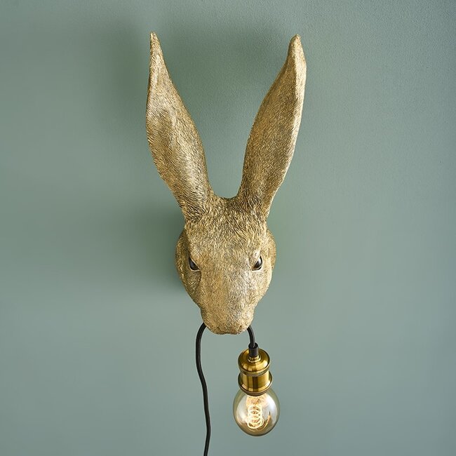 Werner Voß Werns - Lampe Murale - Lampe Animale Lapin Hasi - doré