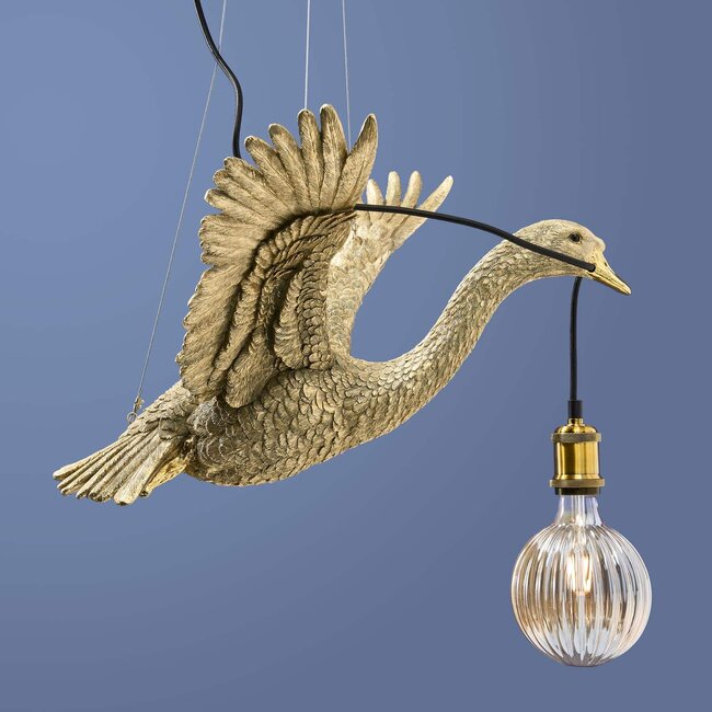 Werner Voß Werns - Ceiling Light - Animal Lamp Duck Flying Ducky - gold