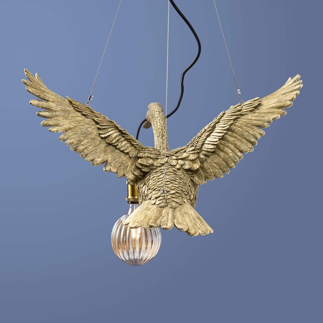 Werner Voß Werns - Ceiling Light - Animal Lamp Duck Flying Ducky - gold