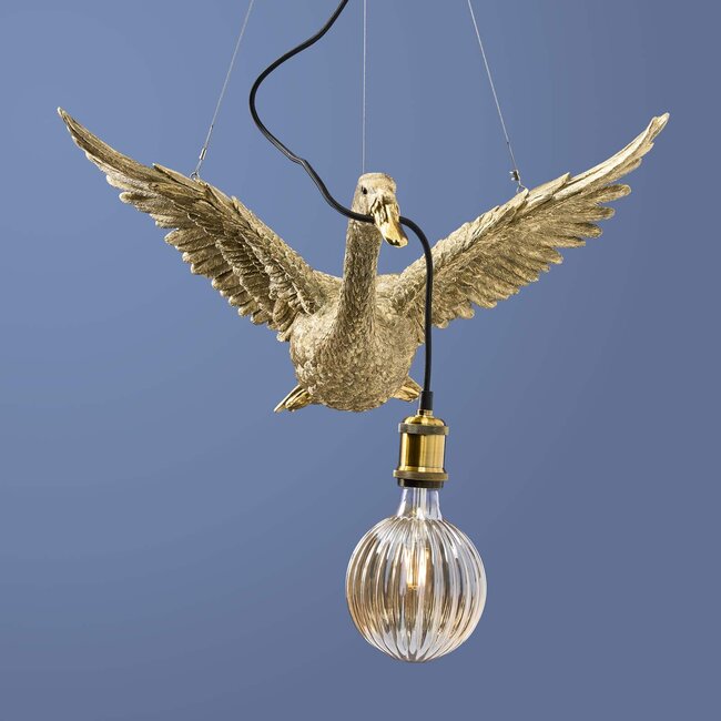 Werner Voß Werns - Ceiling Light - Animal Lamp Duck Flying Ducky - gold