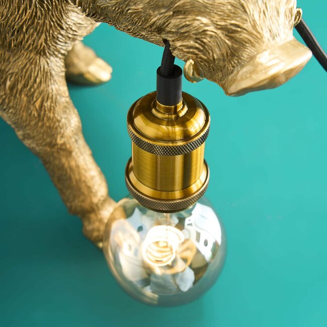Werner Voß Werns - Table Lamp - Animal Lamp Wild Boar William - gold