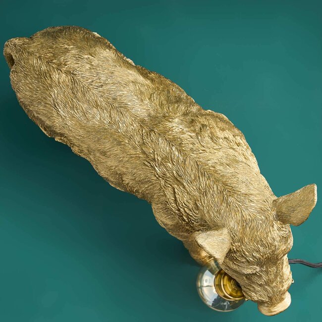Werner Voß Werns - Lampe de Table - Lampe Animale - Sanglier William - doré