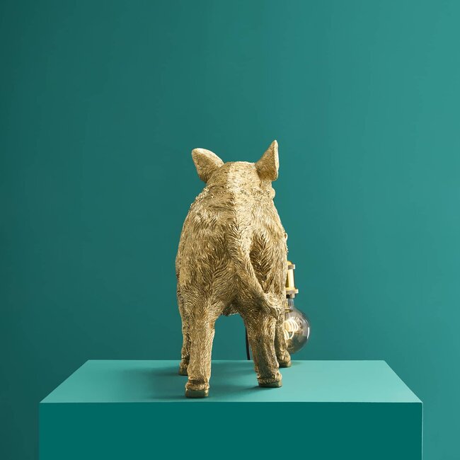 Werner Voß Werns - Lampe de Table - Lampe Animale - Sanglier William - doré