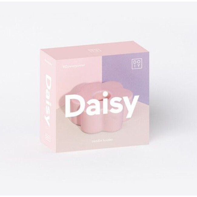 DOIY -  Bougeoir Daisy - rouge - rose