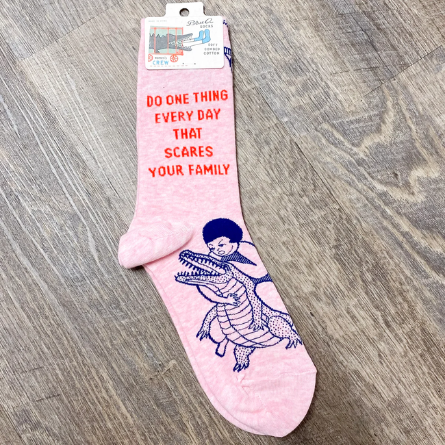 Blue Q - Socks Do One Thing Every Day That Scares Your Family - size 36-41 (women)