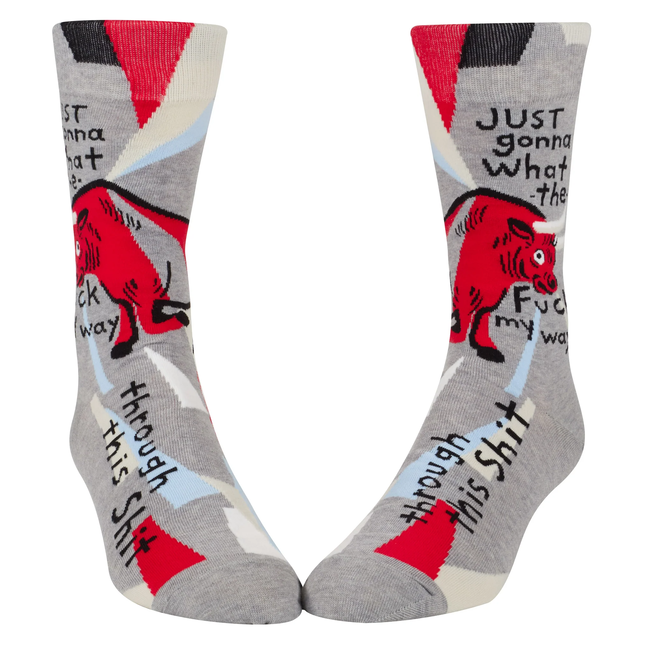 Blue Q - Socks Just Gonna What The Fuck My Way Through This Shit - size 40-46 (men)