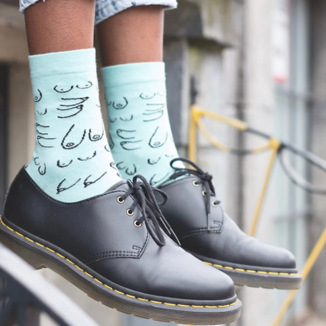 Eat Mielies - Chaussettes Titties - Nichons - mint