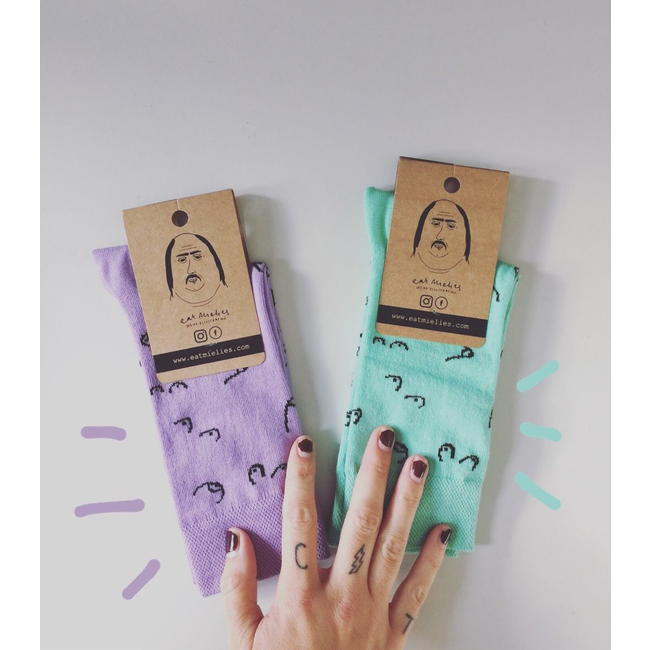 Eat Mielies - Chaussettes Titties - Nichons - mint
