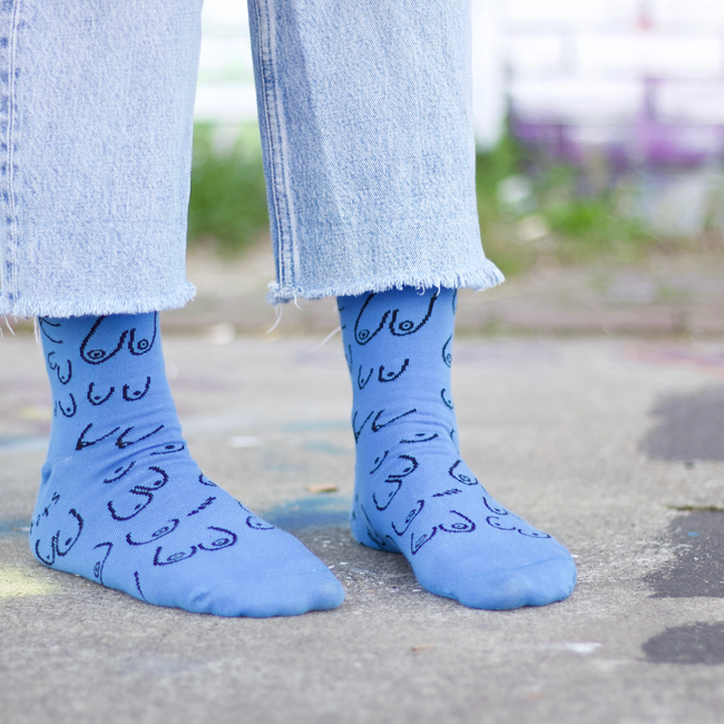 Eat Mielies - Chaussettes Titties - Nichons - bleu
