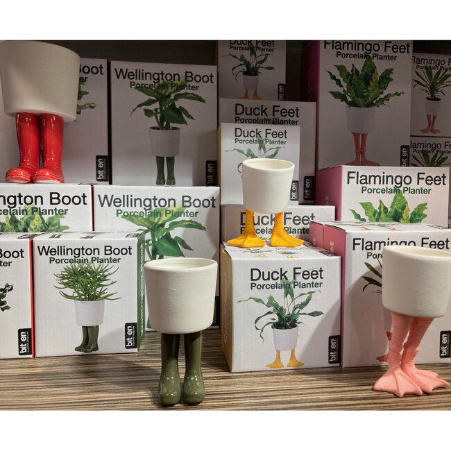 Bitten - Planter Wellington Boots - porcelain - small