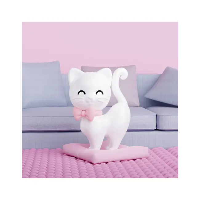 Metalmorphose - Porte-Clés Chat Blanc