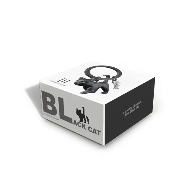 Metalmorphose - Schlüsselanhänger Schwarze Katze