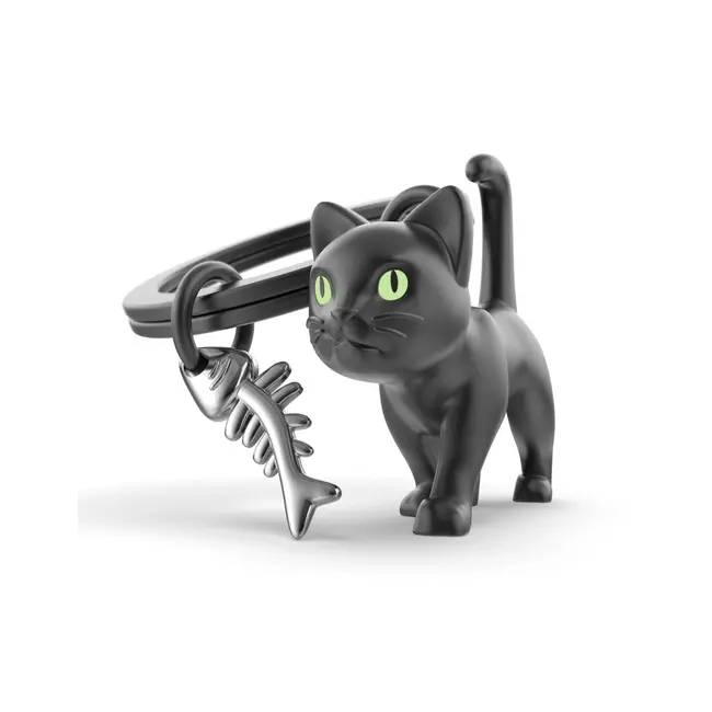 Metalmorphose Porte-Clés Chat Noir