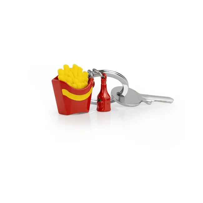Metalmorphose - Sleutelhanger Frietjes en Ketchup