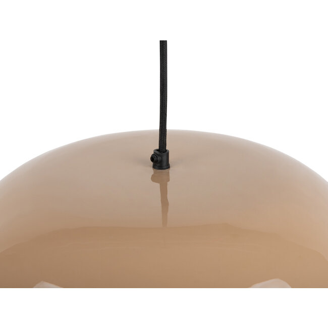 Leitmotiv - Lampe Suspendue Waved - brun doux