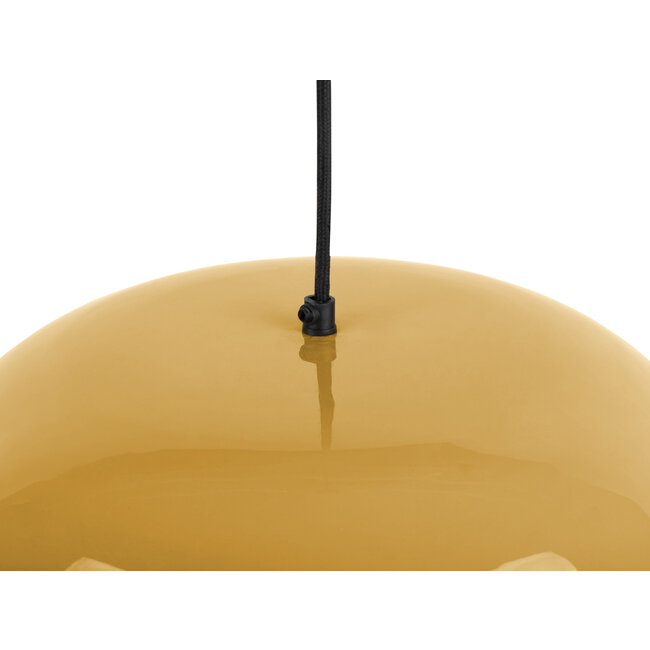 Leitmotiv - Lampe Suspendue Waved - jaune miel