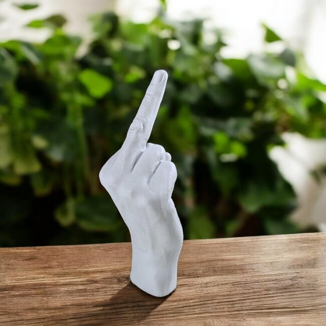 Bitten - Sculpture The Finger - white